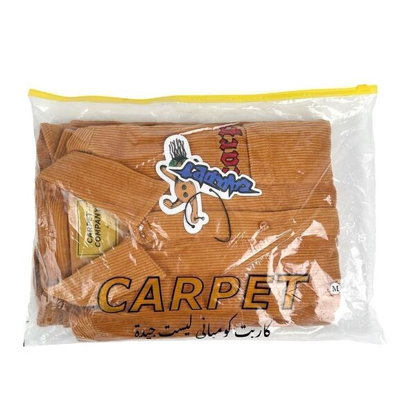 Carpet Company Skateboards Panther Corduroy Button Up Season 12 Rust Orange - Picture 5 of 8